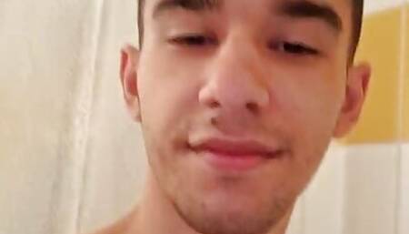Bulgarian Gypsy boy in the shower