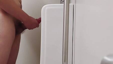 Urinal jerking at work