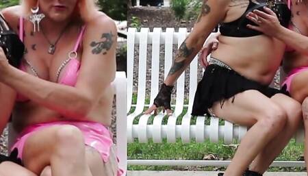 Trans-Lesbian Thunderstorm Blowjob + Bonus