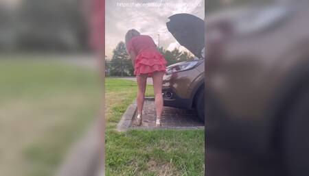 Geile sex in de auto