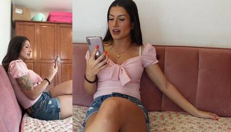 Cock rating and unexpected orgasm