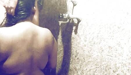 FUCKED BY a HANDSOME GUY IN FRONT OF HER Bhabhi in the bathroom