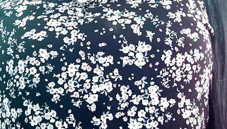 Beautiful young lady enjoyed blowjob and standing fuck