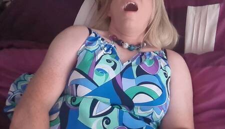 Cumming with a Thick Hard Dildo in My Ass