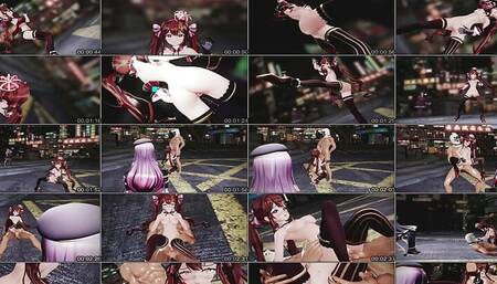 Sexy Queen Teen Dancing + Gradual Undressing + NTR Sex (3D HENTAI)