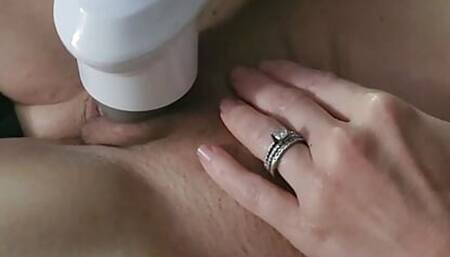 Wife orgasms hard