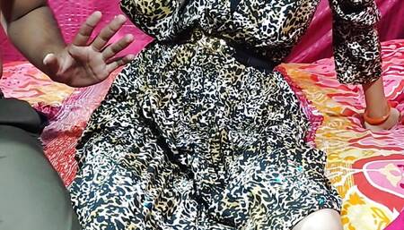 desi stepsis took her stepbro room for a night where he want to sleep with hot teen stepsister in Hindi