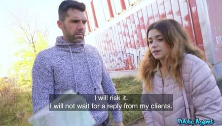 Andrea Lapiedra's natural tits video by Public Agent