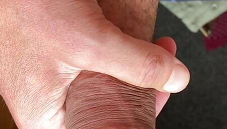 Enjoying a good masturbation at home
