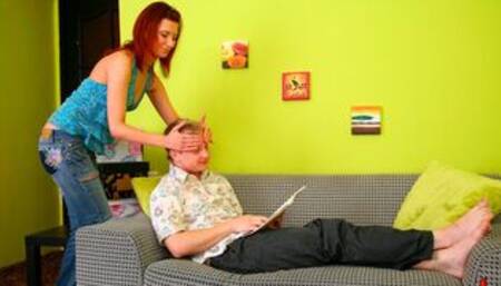 Playful redhead angel Nastia is getting screwed from behind