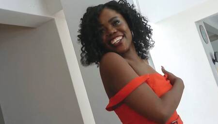 Cute Black Amateur Babe Tricked in Fake Model Audition Cumshot