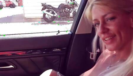German blonde Street Slut Fuck date in Public