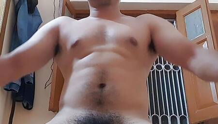 Amateur man playing with his tiny dick