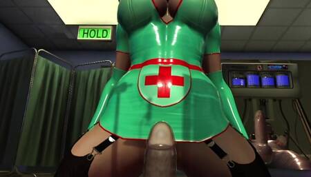 Citor3 3D VR Game latex nurses pump seamen with vacuum bed and pump