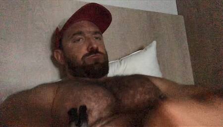 Hairy Hunk Pig - Massive Chest Masturbation