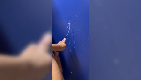 BIGGEST EVER CUMSHOT IN PUBLIC SHOWERS