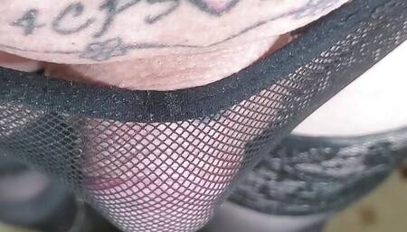 Sissy in Panties, lingerie and heels.