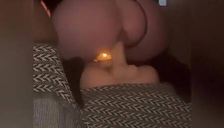 Watch My Hot Wife When She Rides a Fuckdoll