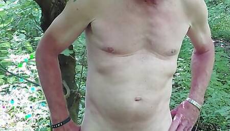 Wanking in the woods 2