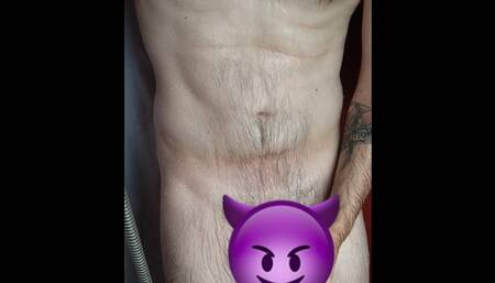 Jacking off in the shower