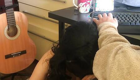 My arabic girlfriend wanted to have sex while I was playing