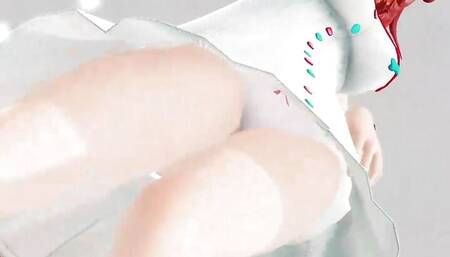 Inugami - Vtuber Sexy Teen Dancing + Gradual Undressing (3D HENTAI)