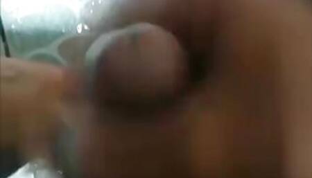Bathroom handjob