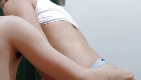 Gay asian Twinks fuck bottom handsome doggystyle in house