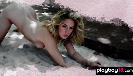 Adorable babe exposes her perfect boobs