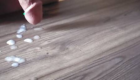 Cum shower on my home office desk