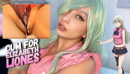 Elizabeth Liones cosplay from seven deadly sins RED LIGHT GREEN LIGHT jerk off game