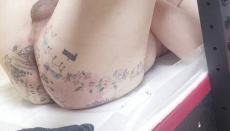 I am KOREAN QUEEN, This is my tattoo open Anal Toilet.