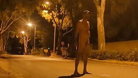 wild piss in the middle of the street.