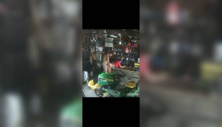 Homemade cheating quickie with friends wife. Convinced while he's at the store