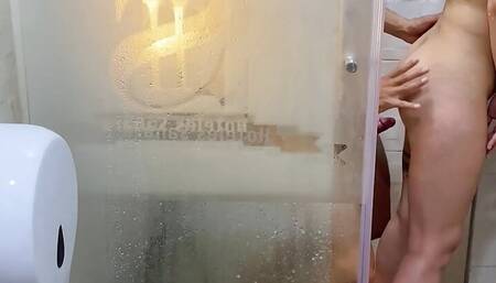 My friend turns me on while bathing