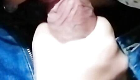 I suck my cock while talking on the phone with my boyfriend I go home I know I cum