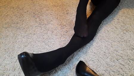 Foot in Pantyhose