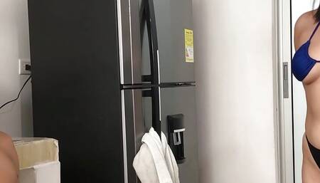 I like to see my wife fuck with another, she eats our cum- Spanish porn