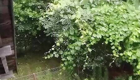 When is raining This what I do in my garden house