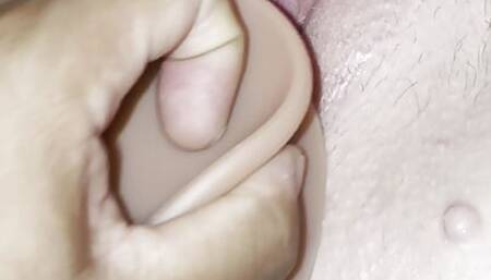 Wife taking her favourite dildo