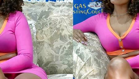 Diviyne - Hot Ebony MILF Does Porn Casting In Vegas