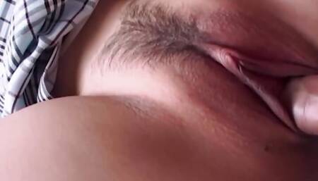 Seeing her big Asian ass in doggy style made it impossible not to creampie her