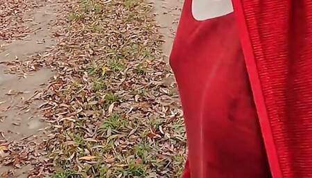 Caught flashing and fucked by stranger