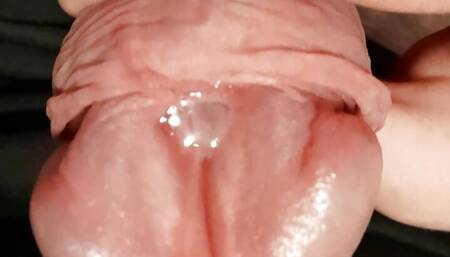 sperm flows out of the dick