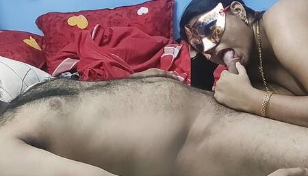 My mallu cheating wife's blow job with her step cousin
