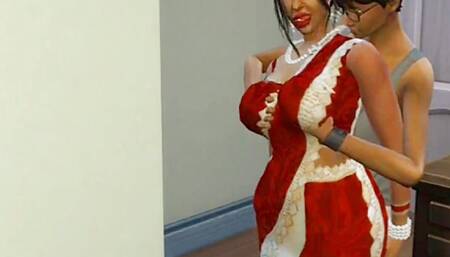 Indian Savita bhabhi enjoying sex with his daver