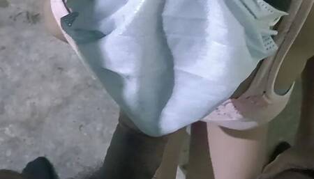Desi Mallu girlfriend sucking bf black dick