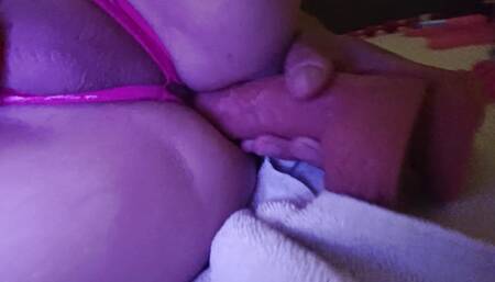 I fuck myself with a hot cock dildo in the ass!
