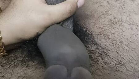 My wife doing hand job with her step brother's dick and she enjoying