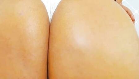 Trying my good white thong